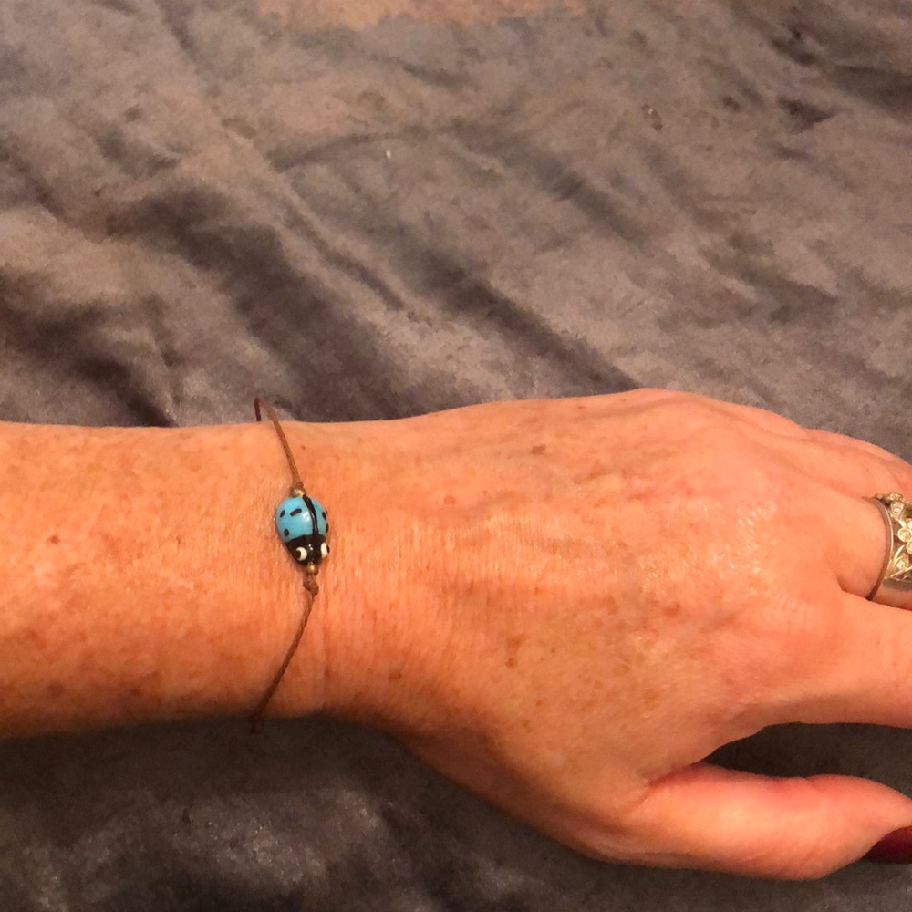 Blue Ladybug Bracelet